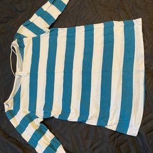 3/4th Sleeve Striped Shirt, FREE W/ Purchase